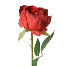 Umělá květina červená pivoňka Alexandra – 62 cm