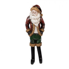Vánoční dekorace Santa Claus v ležérním stylu – 13x7x39 cm