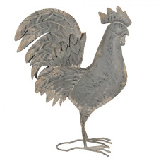 Kovová zahradní dekorace kohout – 34x14x42 cm