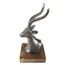Busta stříbrného jelena – 18 cm