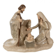 Figurka Ježíška s rodiči v betlému – 23 cm