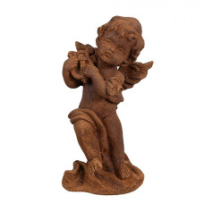 Náboženská socha andělíčka hrajícího na harfičku Bartholomeus – 14 cm