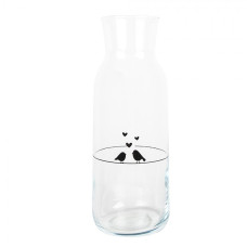 Skleněná karafa s ptáčky Love Birds – 1000 ml