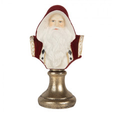 Vánoční dekorace figurka Santa Clause na zlatém stojánku – 9x7x15 cm