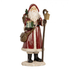 Vánoční dekorace figurka velkého Santa Clause na procházce – 26 cm