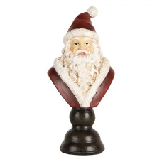 Vánoční dekorace figurka Santa Clause na hnědém stojánku I. – 7x5x15 cm