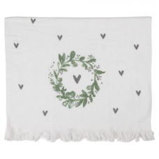 Kuchyňský froté ručník s ratolestí a srdíčkem Lonely Love – 40x66 cm