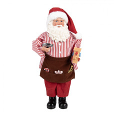 Vánoční figurka Santa Claus řezbář / kutil – 22x19x45 cm