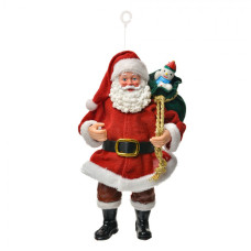 Vánoční figurka Santa Claus s pytlem hraček – 17 cm