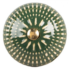 Zelená keramická úchytka Vreuwes – 4x3 cm