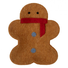 Dekorativní vánoční filcová miska / tácek pan Perníček – 19x16x4 cm