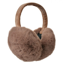 Hnědé plyšové klapky na uši Romilda – univerzální velikost