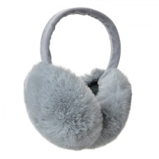 Šedé plyšové klapky na uši Romilda – univerzální velikost
