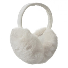 Bílé plyšové klapky na uši Romilda – univerzální velikost