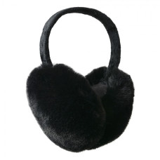 Černé plyšové klapky na uši Romilda – univerzální velikost