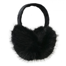 Černé plyšové klapky na uši Juliska – univerzální velikost