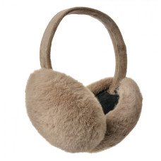 Hnědé plyšové klapky na uši Liora – univerzální velikost