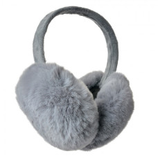 Šedé plyšové klapky na uši Liora – univerzální velikost