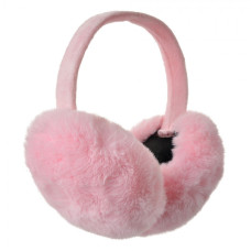 Růžové plyšové klapky na uši Liora – univerzální velikost