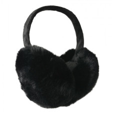 Černé plyšové klapky na uši Liora – univerzální velikost