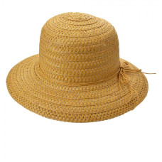 Dámský hořčicový letní klobouk s krátkou krempou Erquy