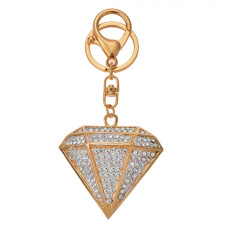 Zlatý přívěšek na klíče diamant – 5x2x6 cm
