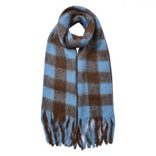 Modrá dámská zimní šála Alain – 39x200 cm