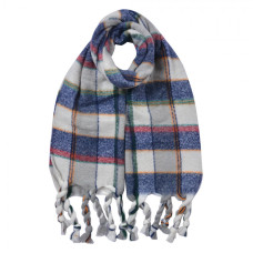 Modrá dámská zimní šála Ivo – 50x200 cm