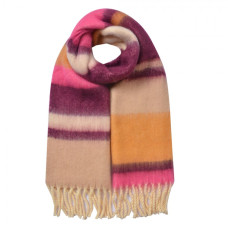 Fialovo-oranžová dámská zimní šála Snoesje – 37x210 cm
