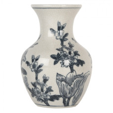 Keramická vázička v čínském stylu s modrým dekorem Tuur VII – 10x16 cm