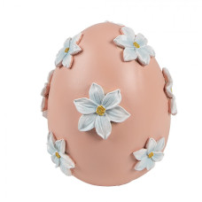 Velikonoční dekorace vajíčko s kytičkami – 11x13 cm