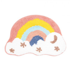 Barevná koupelnová předložka duha – 60x40x1 cm