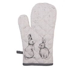 Bavlněná kuchyňská chňapka s králíčky Bunny Buddies – 18x30 cm