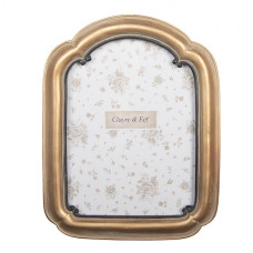 Zlatý fotorámeček ve vintage stylu Veqepejel – 14x2x19 cm na fotografii 10x15 cm