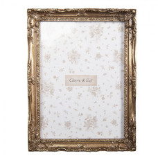 Zlatý fotorámeček ve stylu antik rámu Vacupufe – 16x2x21 cm na fotografii 13x18 cm