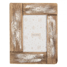 Dřevěný fotorámeček s patinou Etcel – 18x2x23 cm na fotografii 10x15 cm