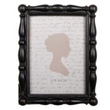 Černý fotorámeček s patinou Muwaguvax – 17x2x22 cm na fotografii 13x18 cm