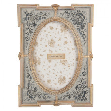 Art deco fotorámeček s růžemi Rosalinka – 15x2x21 cm na fotografii 10x15 cm