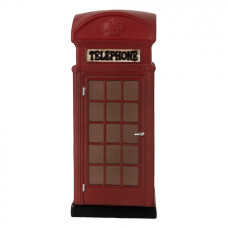 Červená LED lampička londýnská telefonní budka – 10x10x23 cm