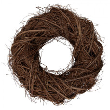 Hnědý ratanový věnec Riet IV M – 40x11 cm