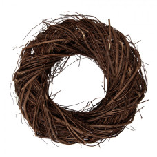 Hnědý ratanový věnec Riet IV XXS – 25x7 cm