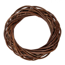 Hnědý ratanový věnec Riet VI XS – 20x4 cm