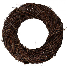 Hnědý ratanový věnec Riet VII L – 50x12 cm