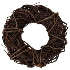 Hnědý ratanový věnec Riet VII S – 30x8 cm
