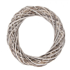 Světlý ratanový věnec Riet X M – 30x6 cm