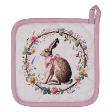 Chňapka / podložka pod hrnec s velikonočním zajíčkem Easter Vintage Ears – 20x20 cm