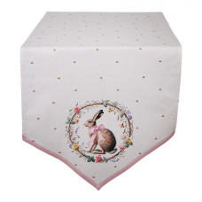 Běhoun na stůl s velikonočním zajíčkem Easter Vintage Ears – 50x160 cm