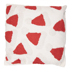 Červeno-bílý vánoční dekorační poštář s čepicemi Santa Clause Plaas – 45x45x11 cm