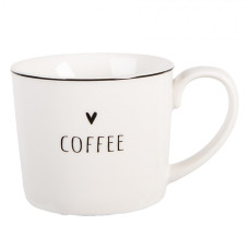 Keramický hrnek se srdíčkem Coffee z kolekce Happy and Smile – 12x8x7 cm / 275 ml