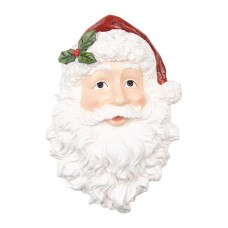 Nástěnná vánoční dekorace Santa Claus s háčkem na zavěšení – 32x9x45 cm